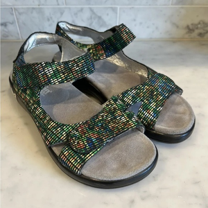 Alegria Joy River Primetime Rave adjustable sandal‎ sz 39/8